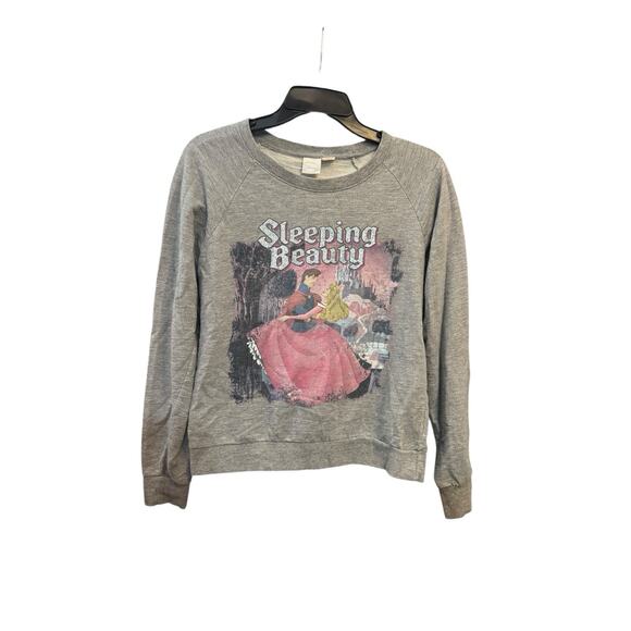 Disney Forever 21 Sleeping Beauty Graphic Print Sweat Shirt Small - Picture 1 of 7
